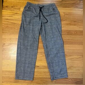 Plaid cropped pants
